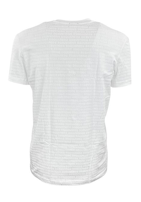 T-shirt e slip Dsquared2 Underwear D9H135510 100 bianco monogramma DSQUARED2 UNDERWEAR | T-shirt | D9H135510100
